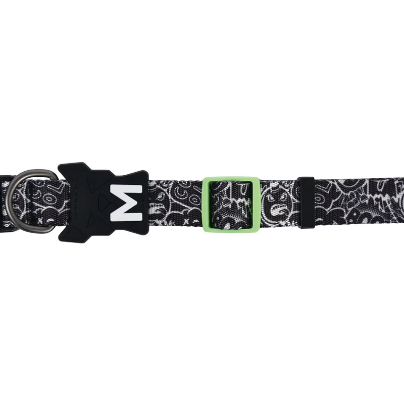 URBAN STYLE FREESTYLE Black & White Dog collar