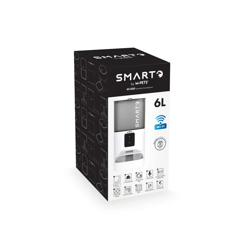 SMARTO M1300 6L Automatic Food dispenser With WIFI