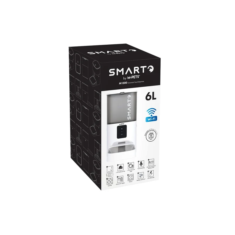 SMARTO M1300 6L Automatic Food dispenser With WIFI