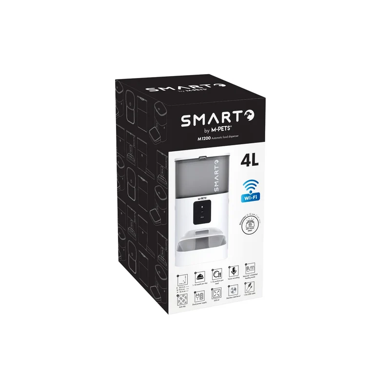 SMARTO M1200 4L Automatic Food dispenser With WIFI