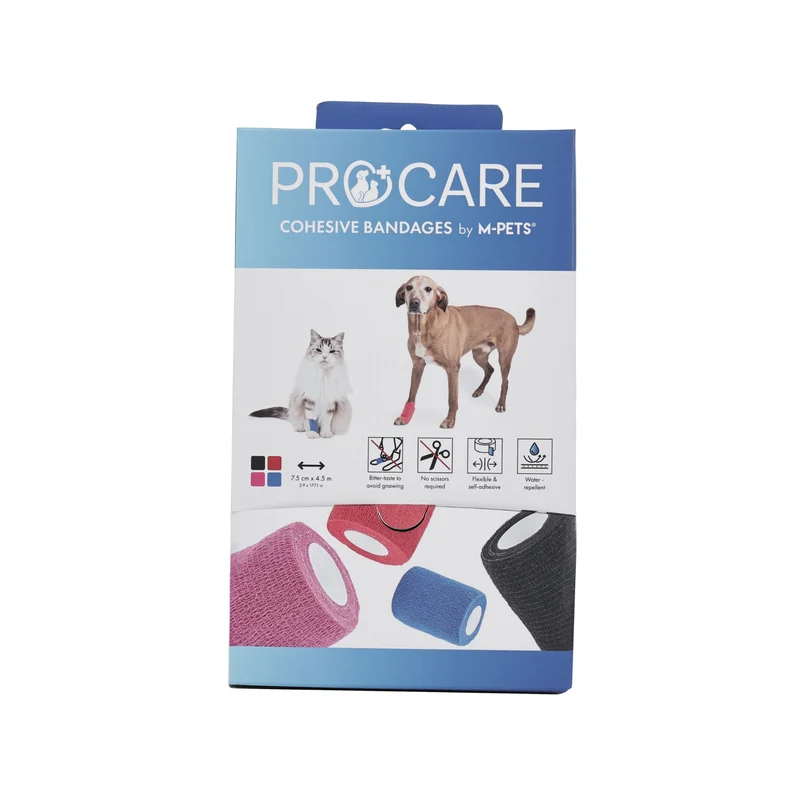 PROCARE Cohesive Bandages 7.5cm x 4.5m - 30 pcs mixed color display