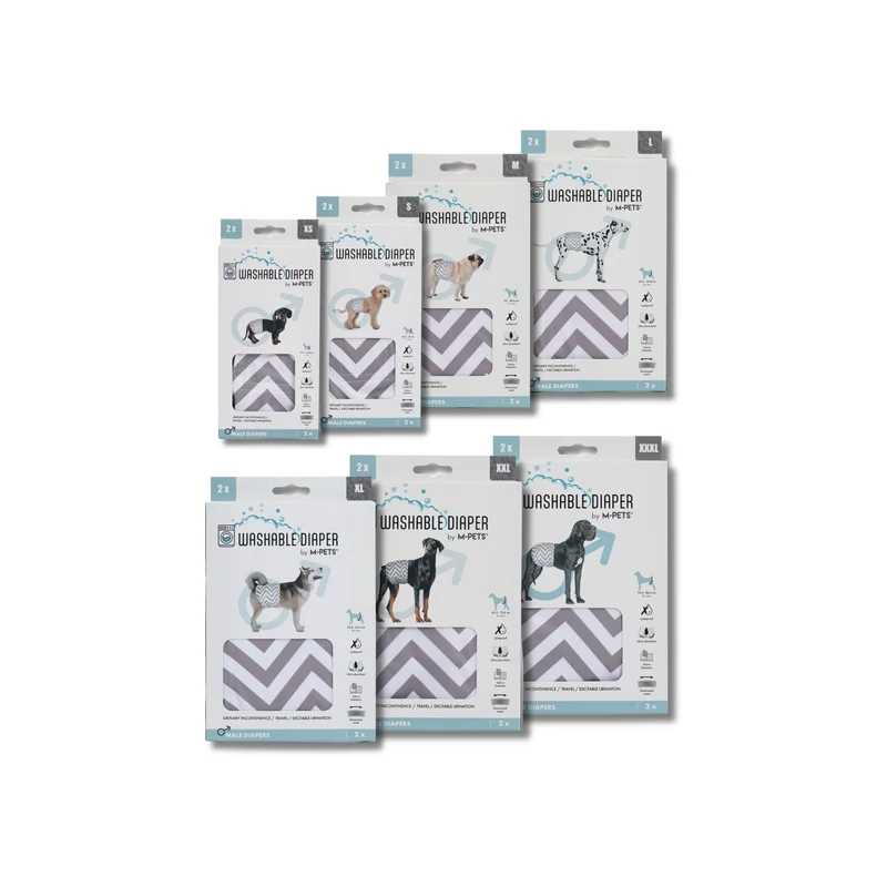 Male Dog Washable Diaper 2pcs