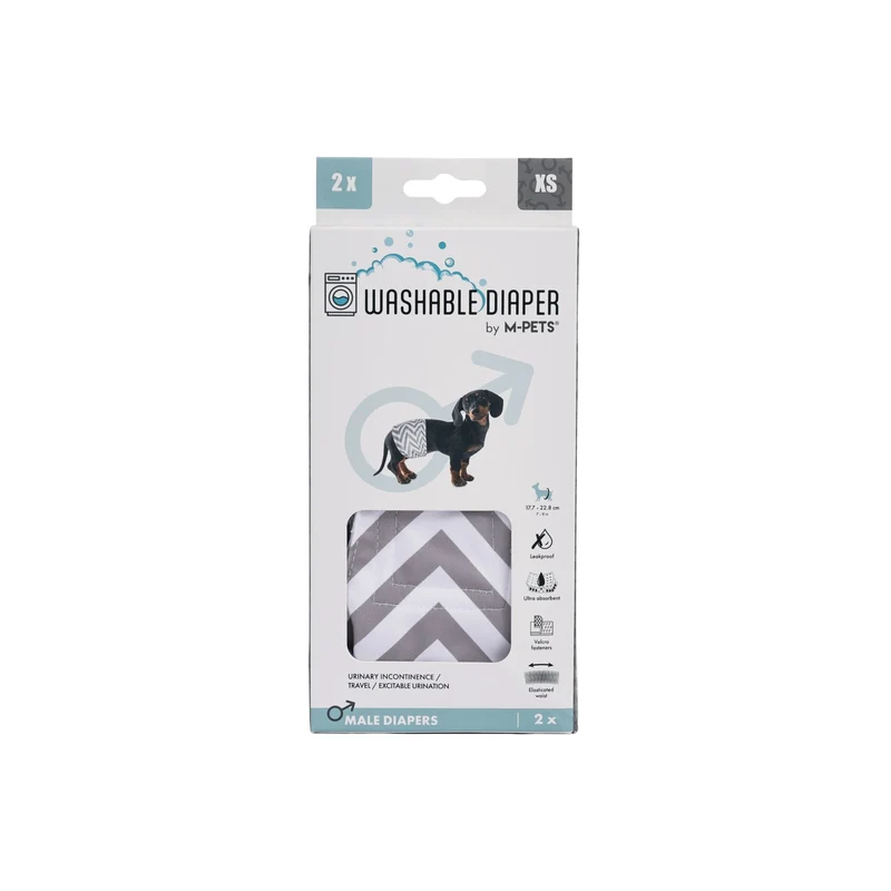 Male Dog Washable Diaper 2pcs