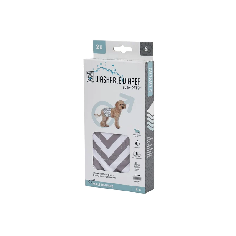 Male Dog Washable Diaper 2pcs