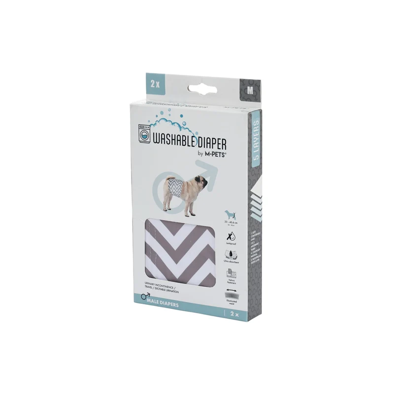 Male Dog Washable Diaper 2pcs