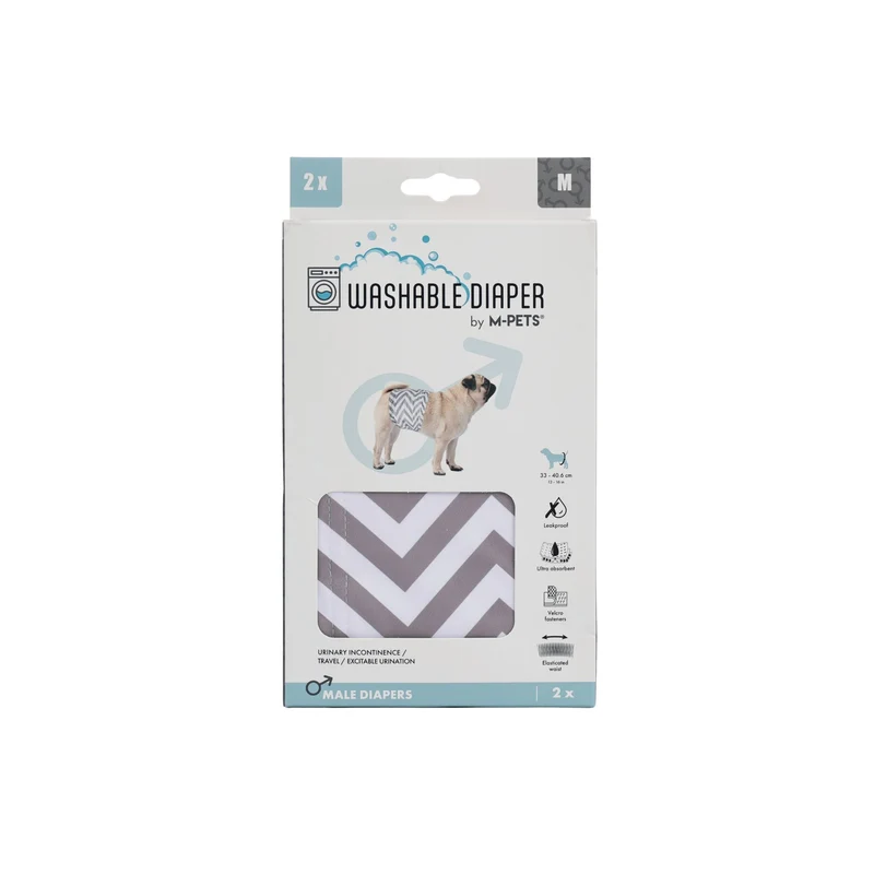Male Dog Washable Diaper 2pcs