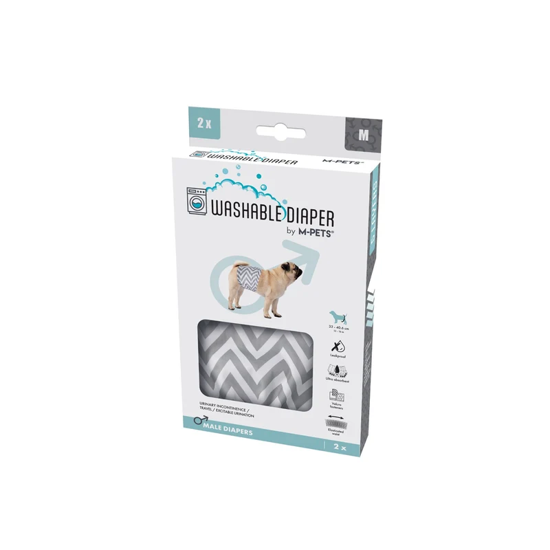 Male Dog Washable Diaper 2pcs
