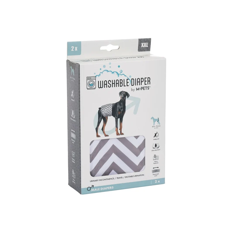 Male Dog Washable Diaper 2pcs