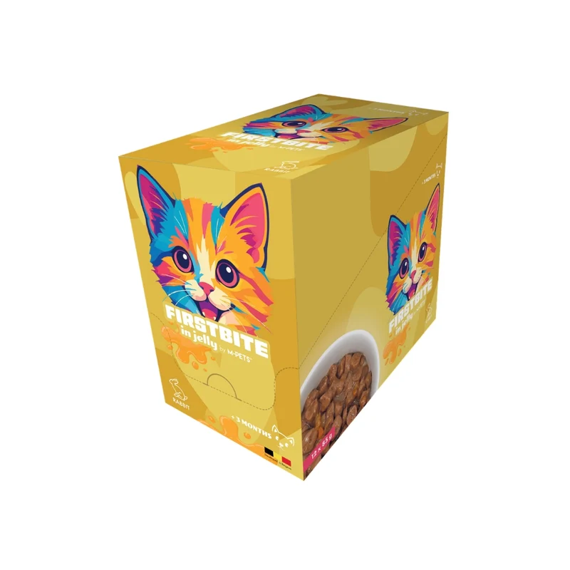 FIRSTBITE Cat Jelly Rabbit 85g pouch - 12pcs per display