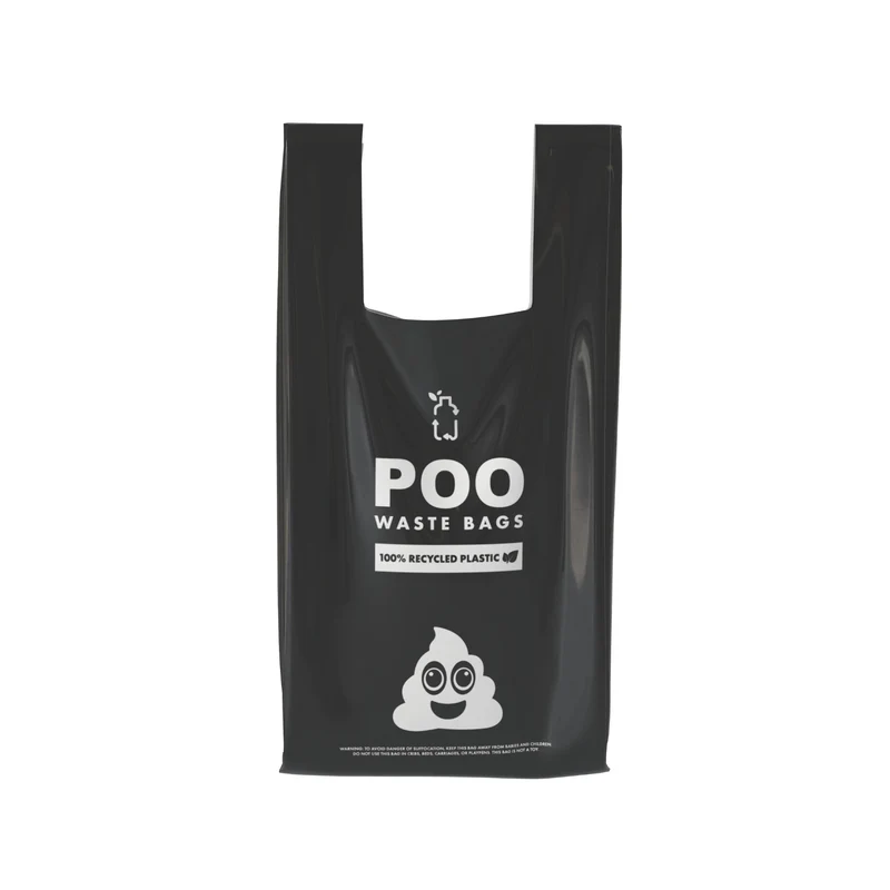 POO Waste bags with handles UNSCENTED 120 bags - 100% Recycled plastic