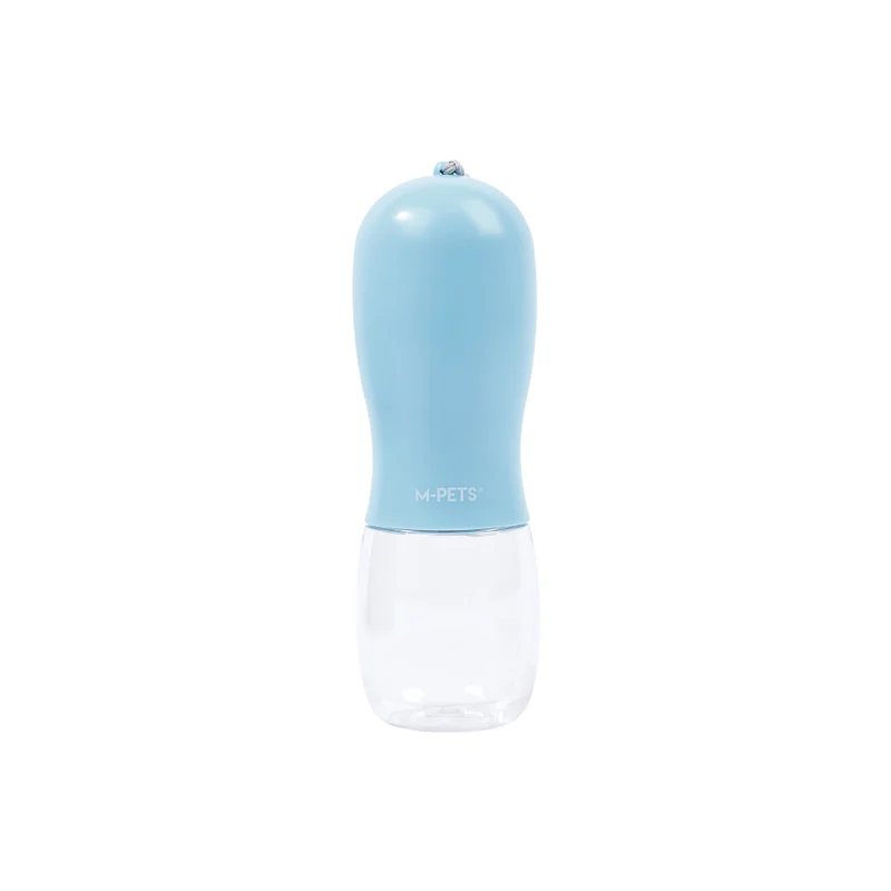 ON THE ROAD - Dog water bottle 300 ml 2 in 1 - Blue mist