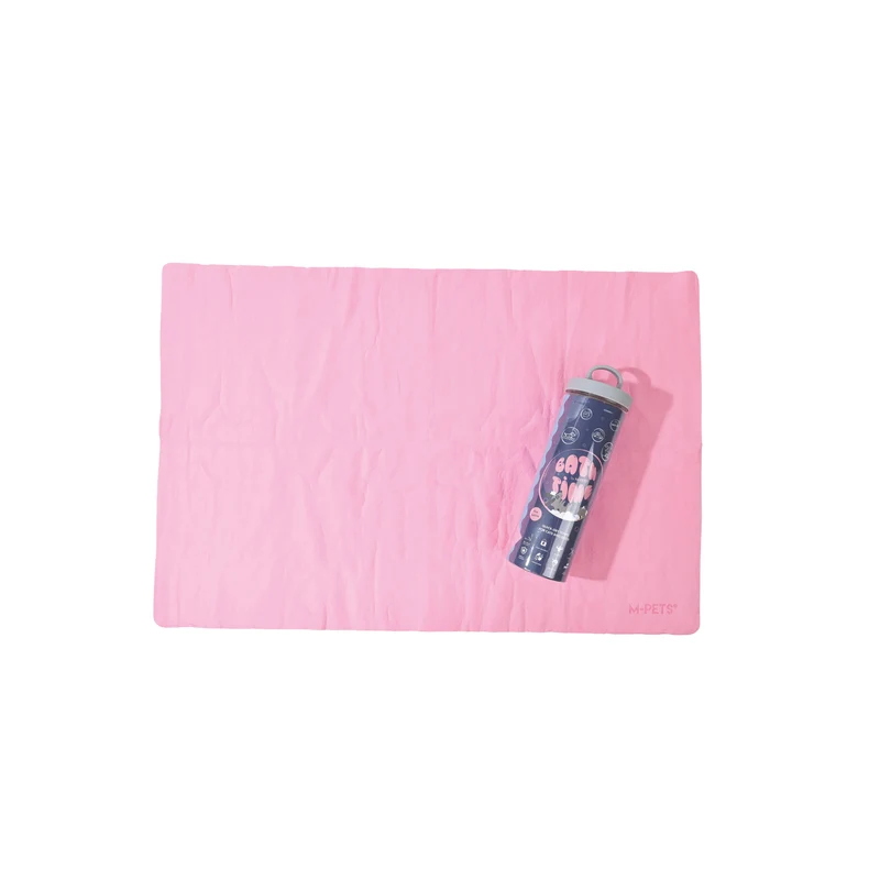 BATHTIME Quick-dry Towel for Cats and Dogs Pink Bubble