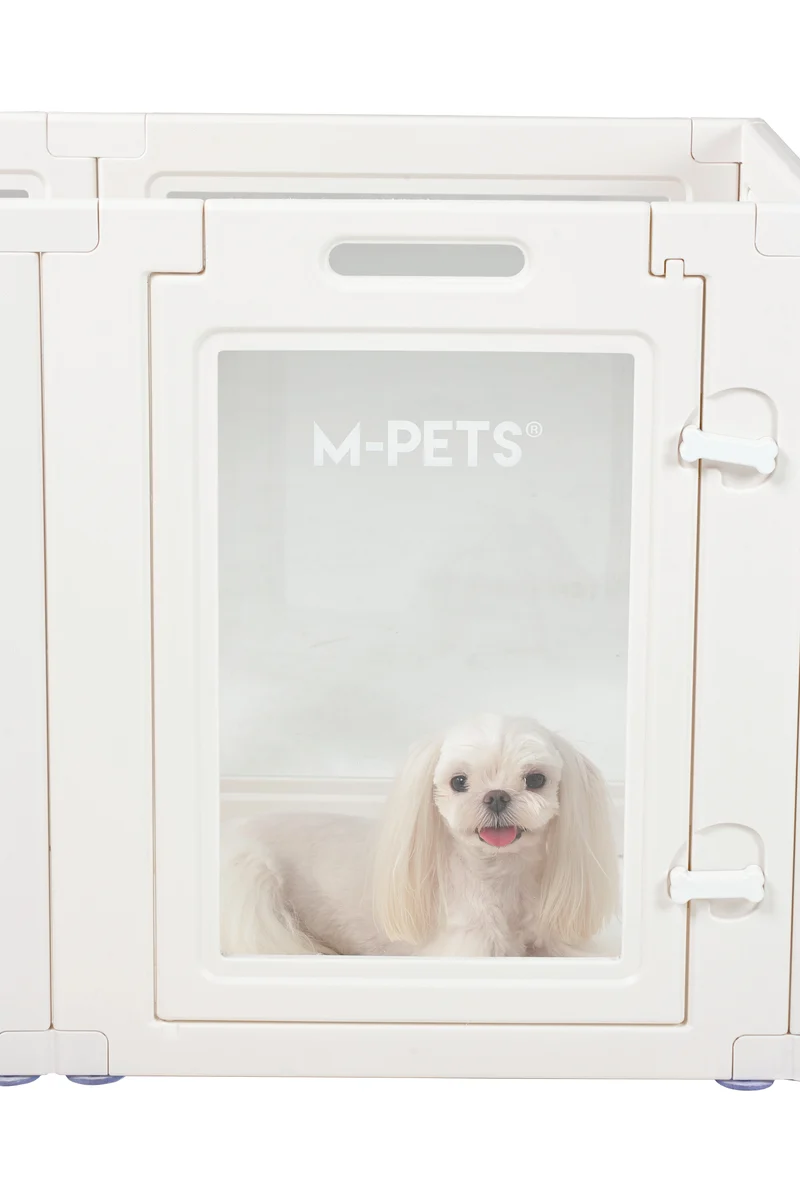 BLANCHE Puppy pen 6 panels S white