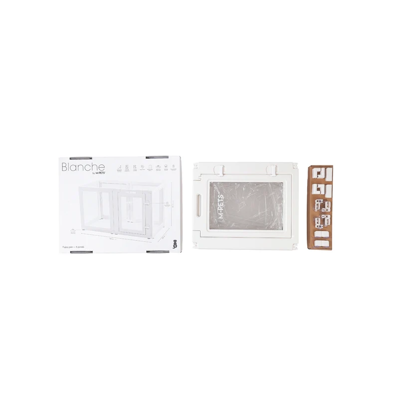 BLANCHE Puppy pen 6 panels S white