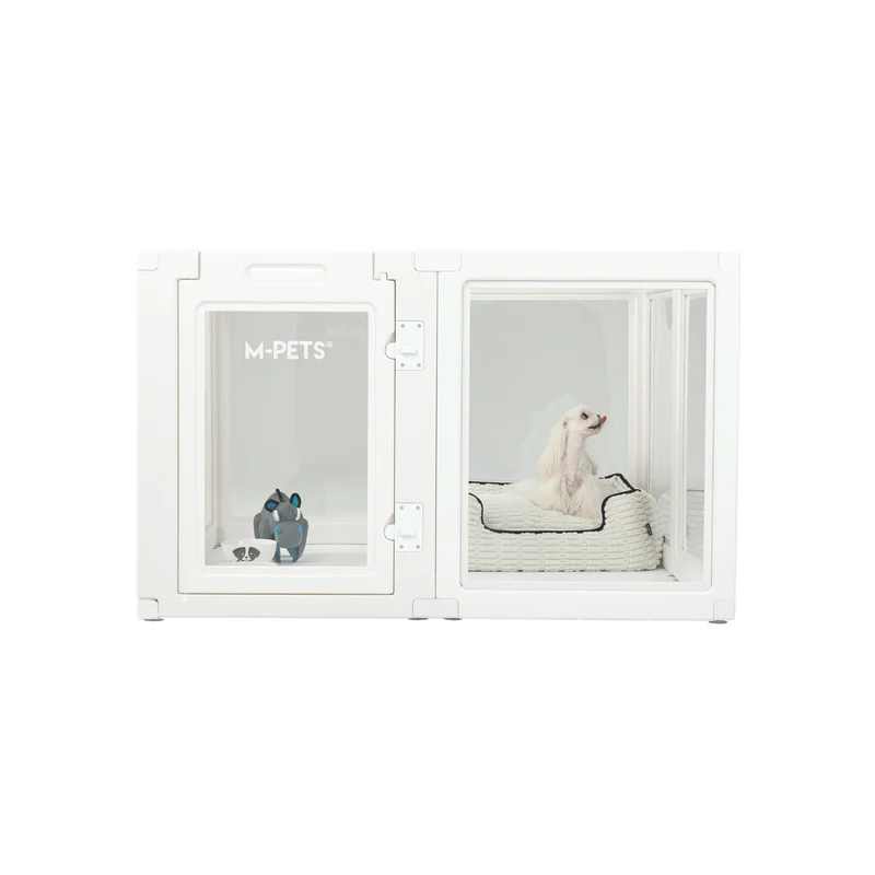 BLANCHE Puppy pen 8 panels L white