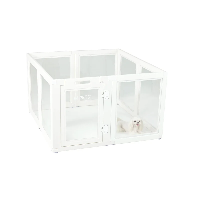 BLANCHE Puppy pen 8 panels L white