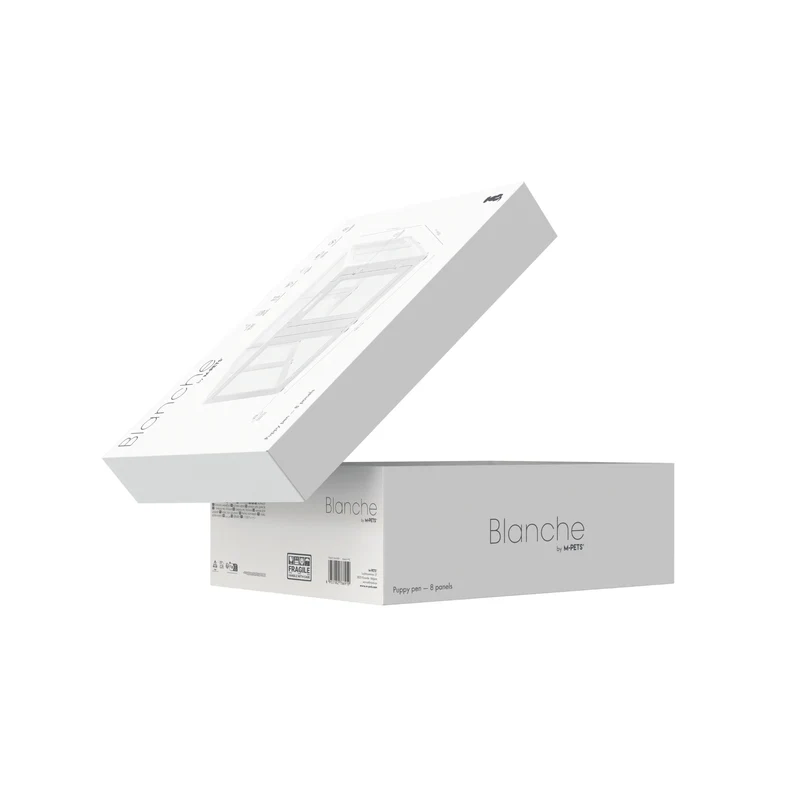BLANCHE Puppy pen 8 panels L white