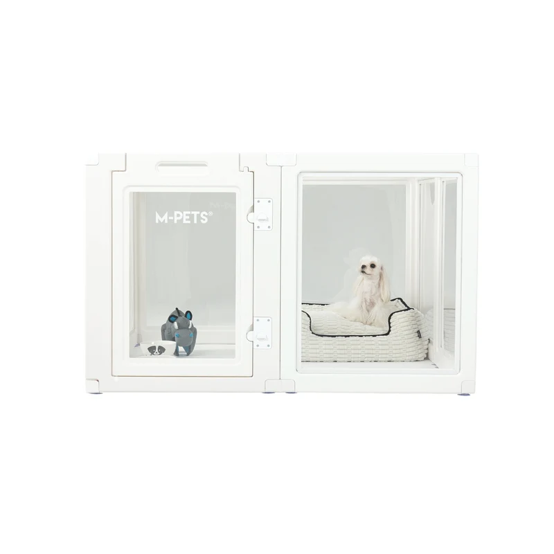 BLANCHE Puppy pen 8 panels L white