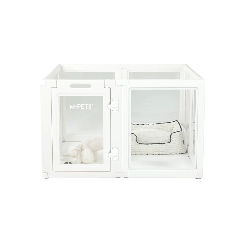 BLANCHE Puppy pen 8 panels L white