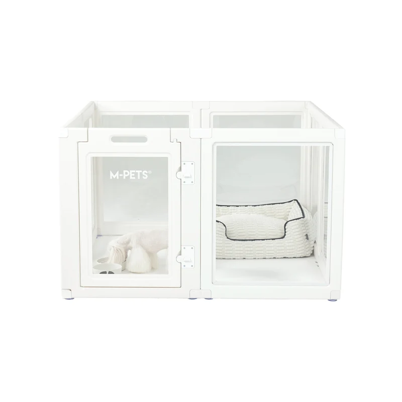 BLANCHE Puppy pen 8 panels L white