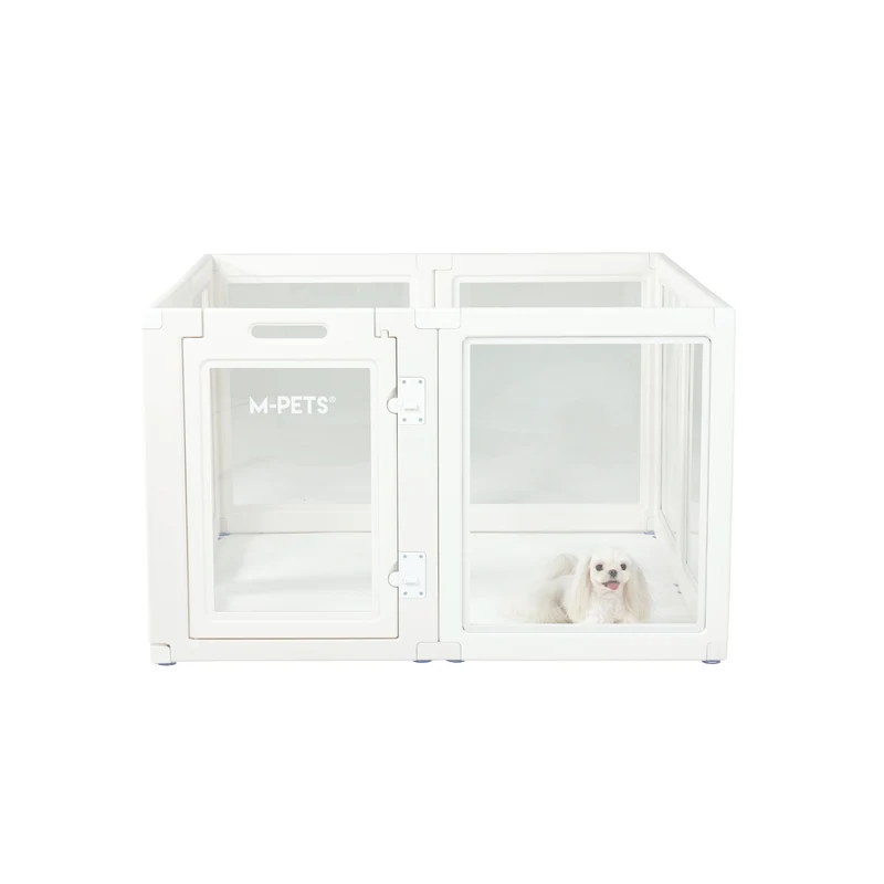 BLANCHE Puppy pen 8 panels L white