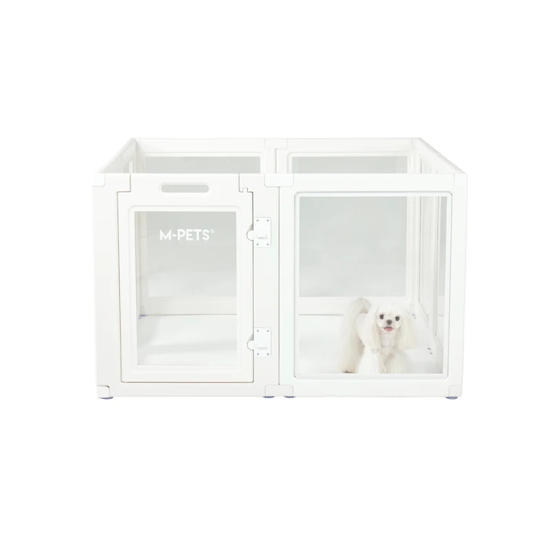 BLANCHE Puppy pen 8 panels L white