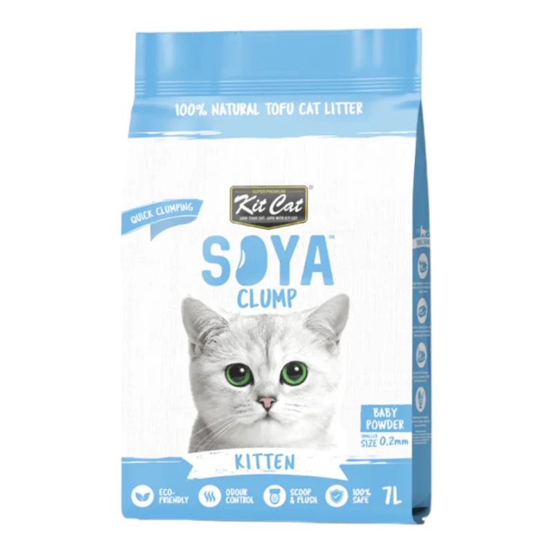 Kit Cat Arena Soya Clump Baby Powder para Gatos — Arena Aglomerante Biodegradable