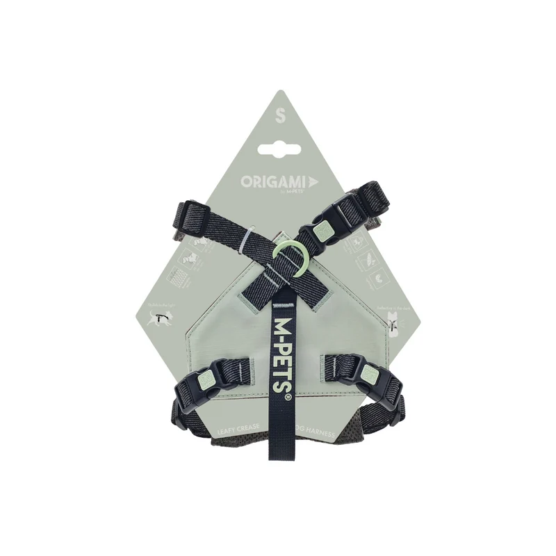 ORIGAMI Dog Harness leafy crease