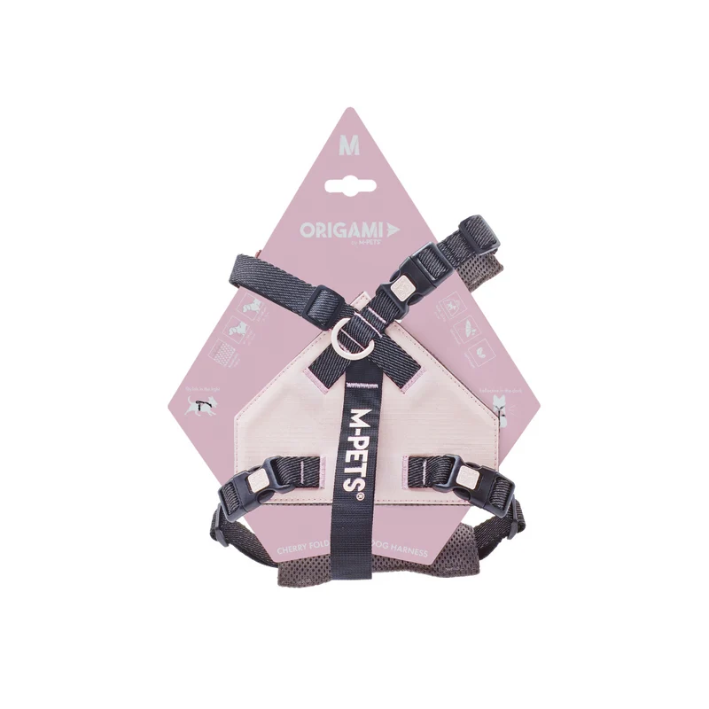 ORIGAMI Dog Harness cherry fold