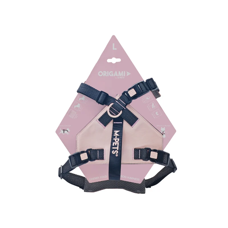 ORIGAMI Dog Harness cherry fold