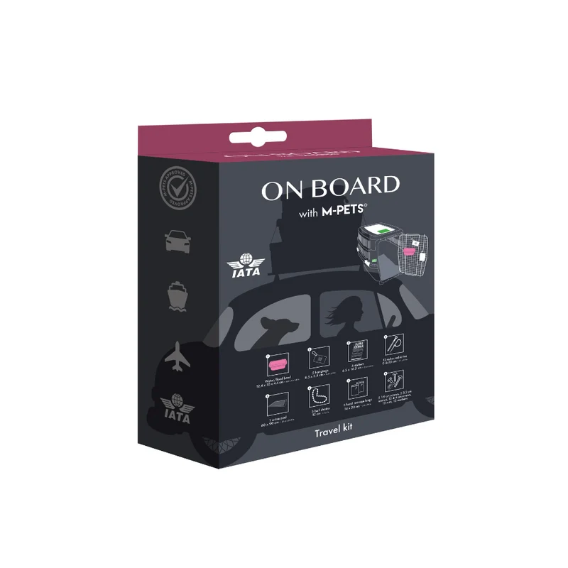 On Board Travelling kit singel bowl pink