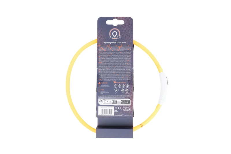 FLASH LED rechargeable collar Orange