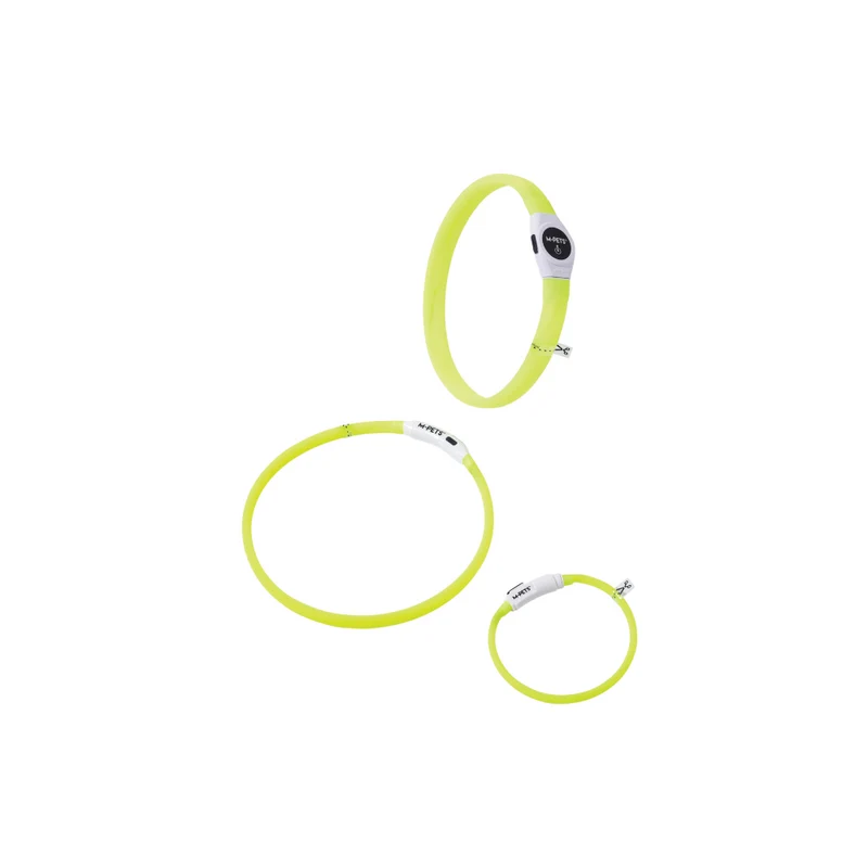 FLASH LED rechargeable collar Green