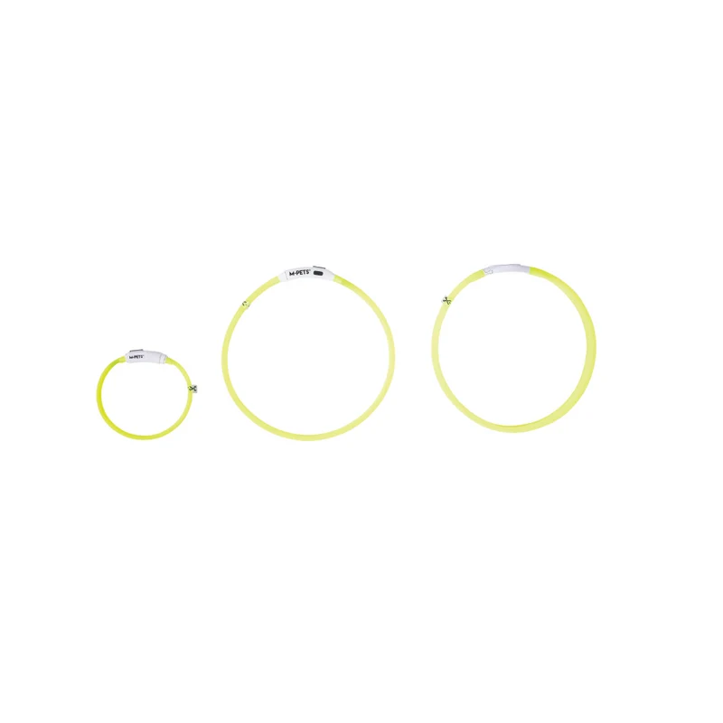 FLASH LED rechargeable collar Green