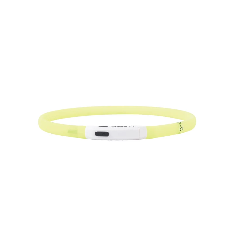 FLASH LED rechargeable collar Green