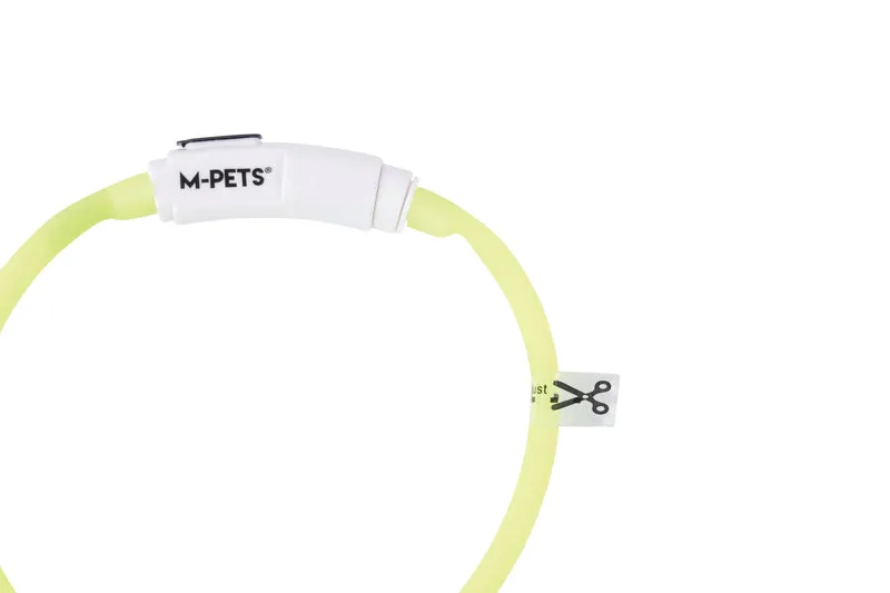 FLASH LED rechargeable collar Green