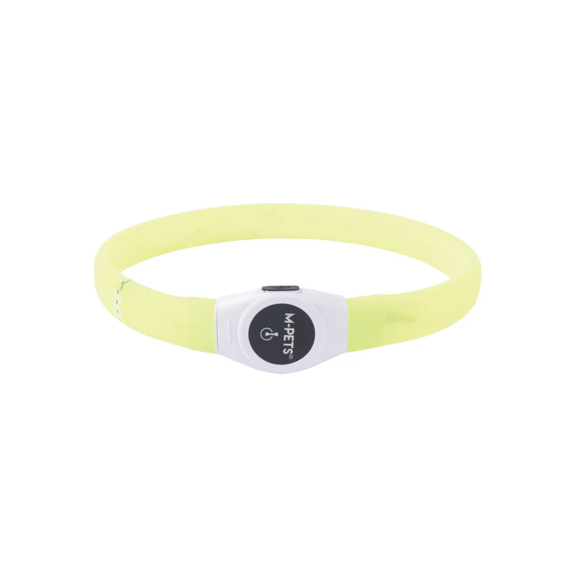 FLASH LED rechargeable collar Green