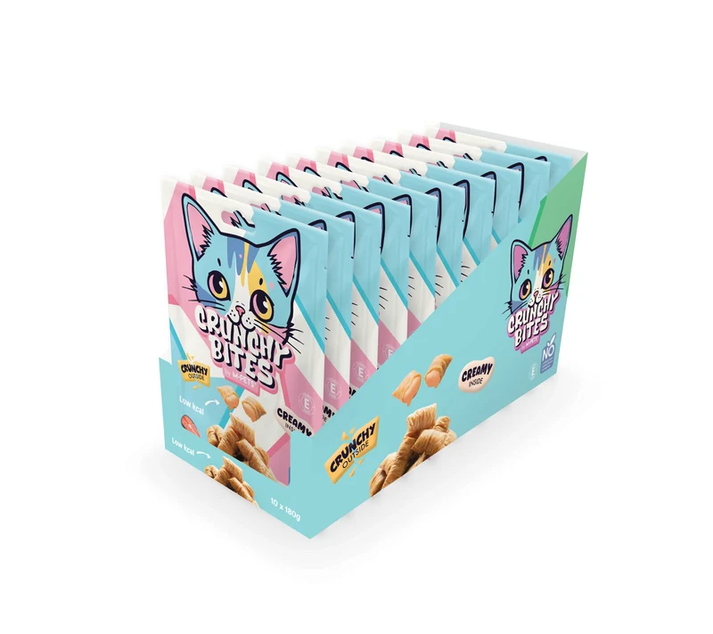 CRUNCHY BITES cat snack salmon flavour - 180 g