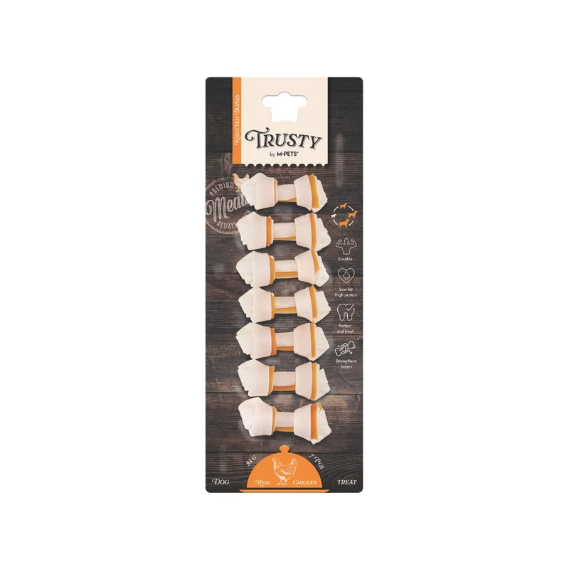 TRUSTY Knotted bones Chicken Flavor 6.4 cm