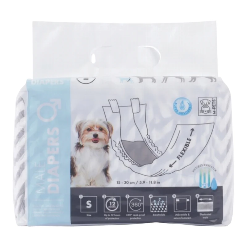 M-PETS Pañales para Macho – Protección Máxima contra Marcaje e Incontinencia