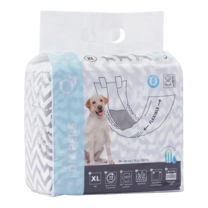M-PETS Pañales para Macho – Protección Máxima contra Marcaje e Incontinencia