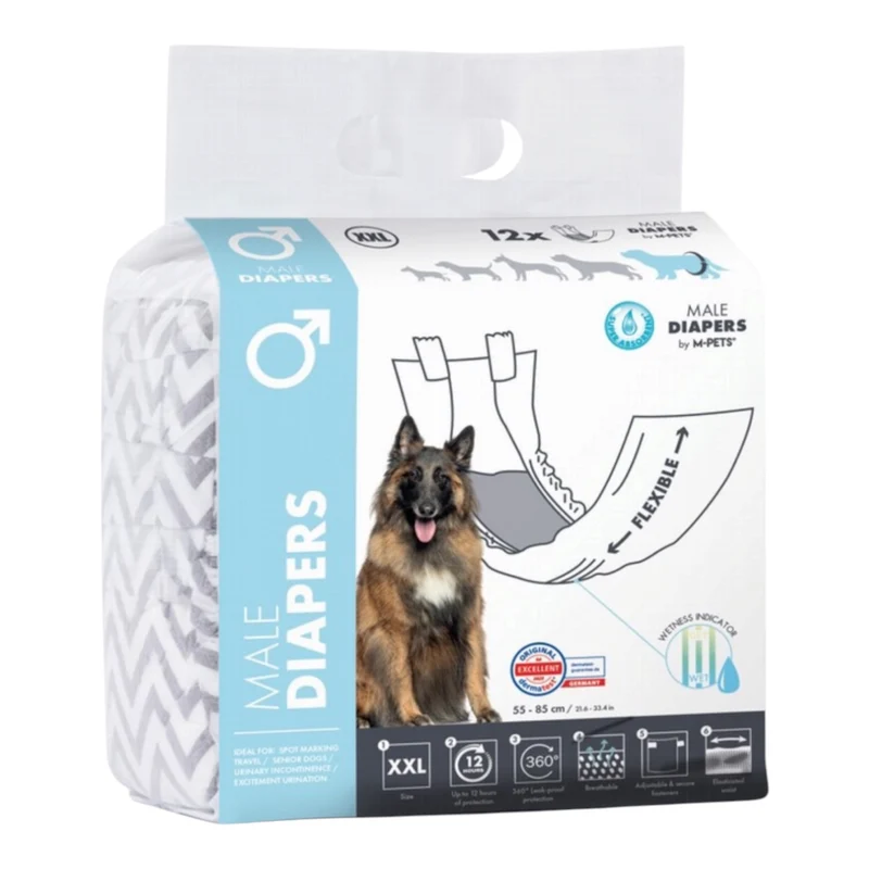 M-PETS Pañales para Macho – Protección Máxima contra Marcaje e Incontinencia