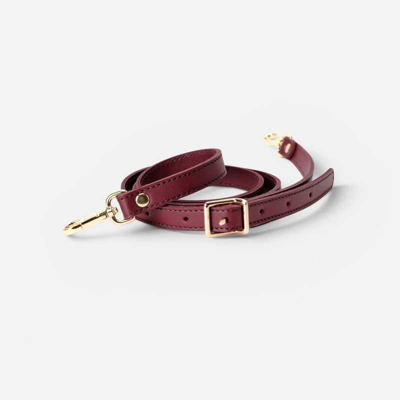 Asa hebilla ancha Burgundy