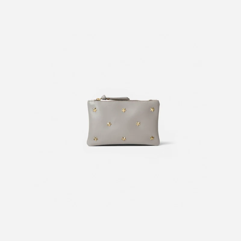 Wallet Stars Grey