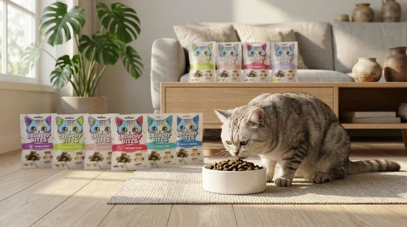 CRUNCHY BITES Cat Treats with function DIGESTIVE HEALTH - 60 g