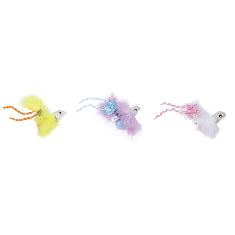 Plume catnip toy Blue fish