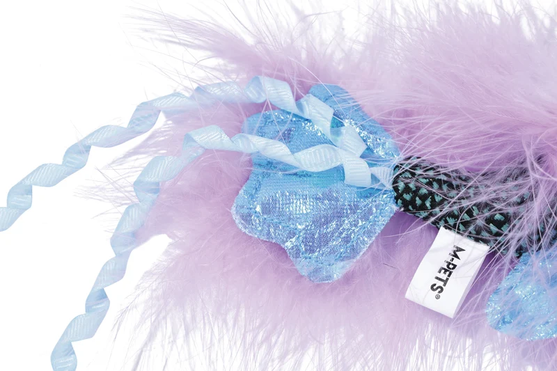 Plume catnip toy Blue fish
