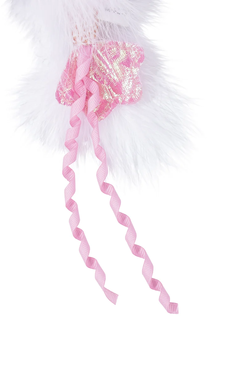 Plume catnip toy Pink fish