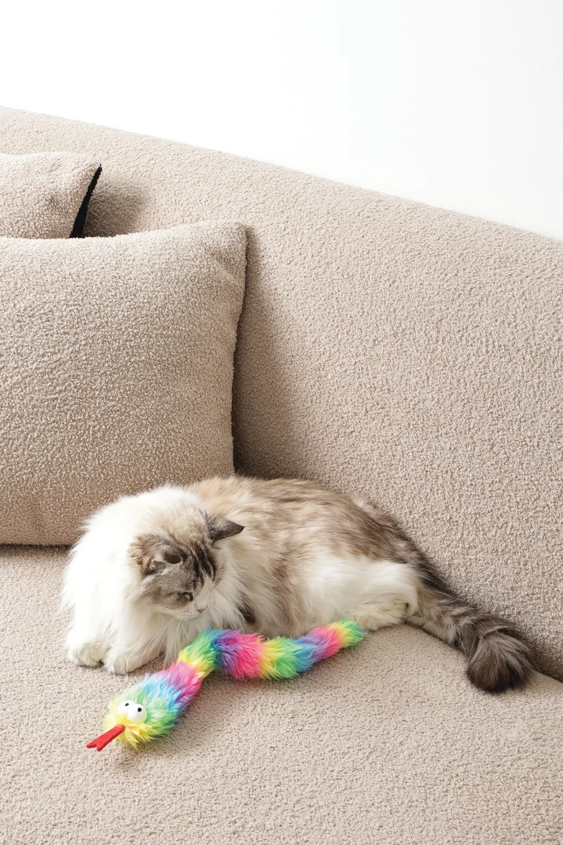Fluffy catnip toy Zaz