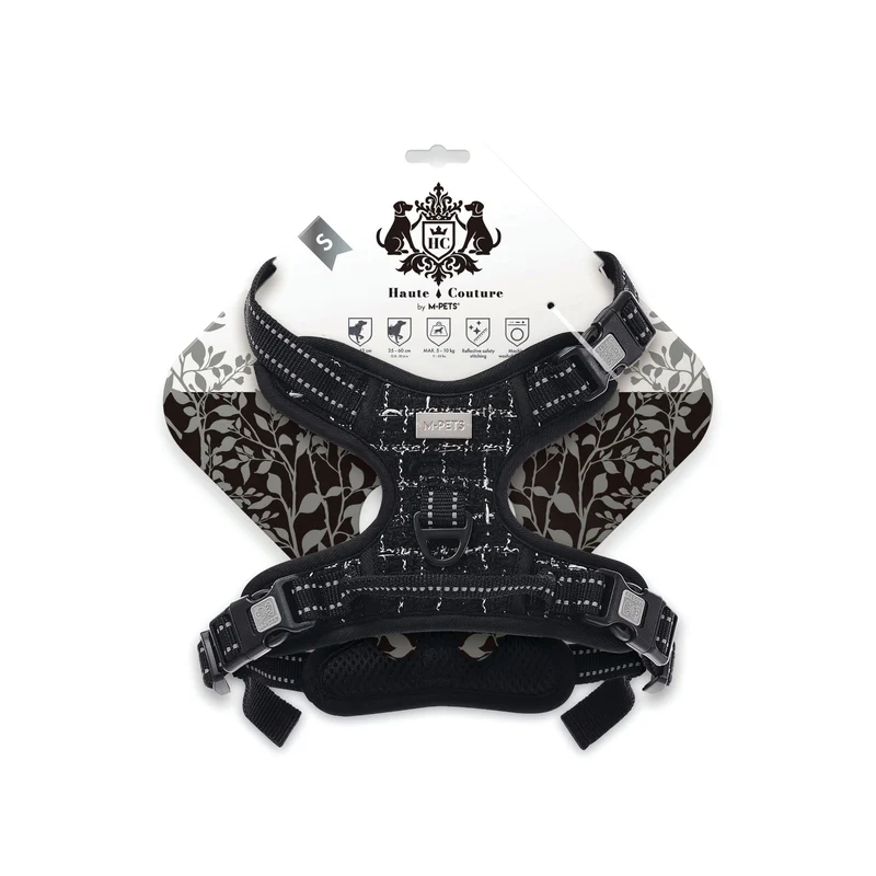 Haute Couture Dog harness Black charm